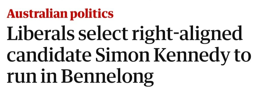 The Liberal Party foisting failed Bennelong candidate Simon Kennedy on the voters in Cook is incredibly insulting. The contempt for the Shire is vomitous. 😠 #auspol #CookByelection #CookVotes
