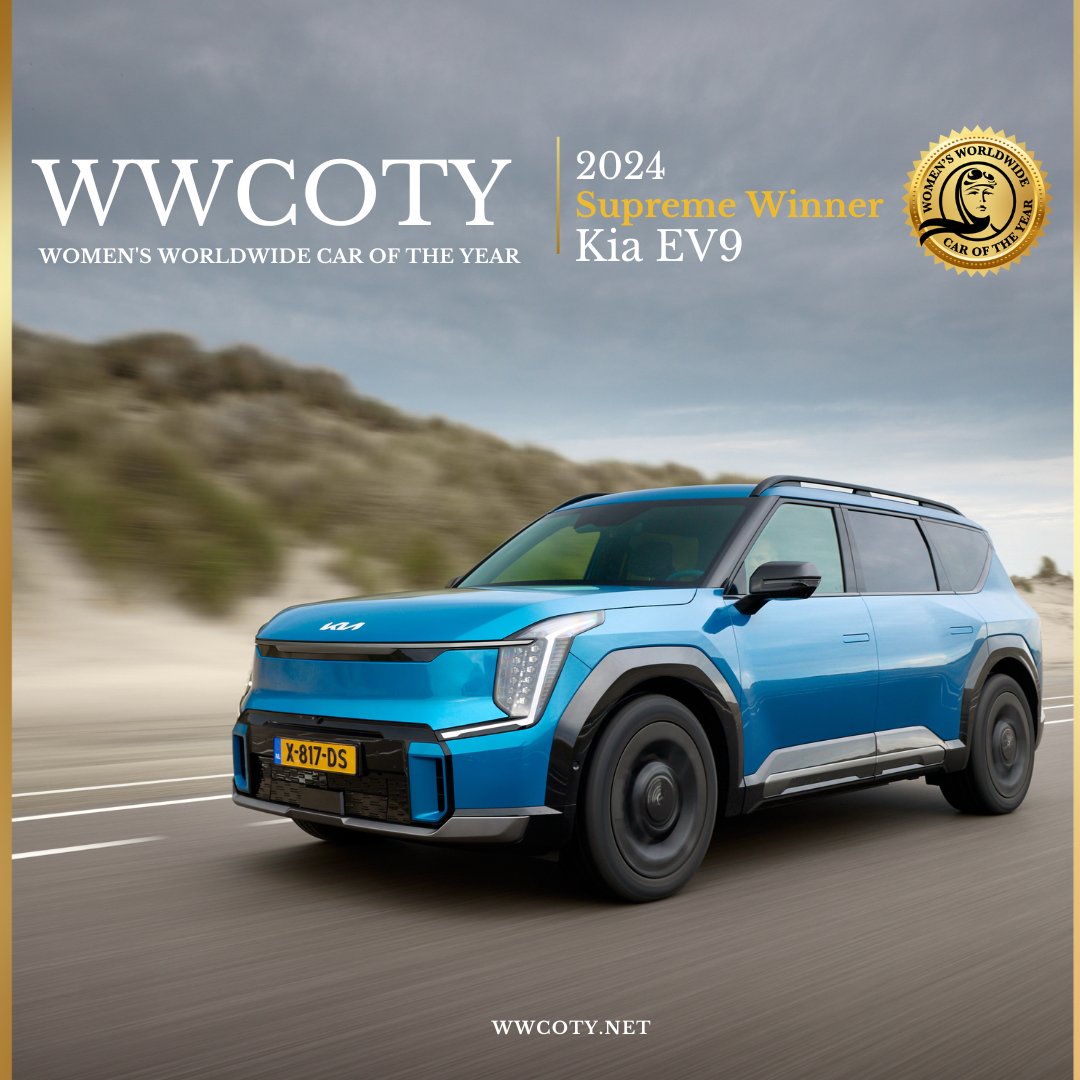 𝗧𝗵𝗲 𝗷𝘂𝗿𝘆 𝗼𝗳 #𝗪𝗪𝗖𝗢𝗧𝗬 𝗔𝗡𝗡𝗢𝗨𝗡𝗖𝗘𝗦 𝗧𝗛𝗘 𝟮𝟬𝟮𝟒 𝗦𝗨𝗣𝗥𝗘𝗠𝗘 𝗪𝗜𝗡𝗡𝗘𝗥

🏅And… 𝙆𝙄𝘼 𝙀𝙑9 𝙄𝙎 𝙑𝙊𝙏𝙀𝘿 𝙎𝙐𝙋𝙍𝙀𝙈𝙀 𝙒𝙄𝙉𝙉𝙀𝙍

<a href="/Kia_Worldwide/">Kia Worldwide</a> <a href="/Kia/">Kia America</a> <a href="/KiaUK/">Kia UK</a> <a href="/KiaCanada/">Kia Canada</a> <a href="/kiaaustralia/">Kia Australia</a> <a href="/KiaColombia/">Kia Colombia</a> <a href="/KIATurkiye/">Kia Türkiye</a> <a href="/KiaInd/">Kia India</a> @KiaEspana <a href="/KiaSouthAfrica/">KiaSouthAfrica</a>