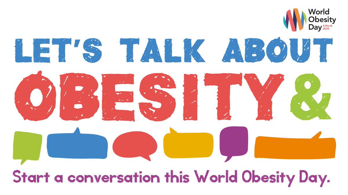#WorldObesityDay ⭕️ may be over, but we're only just beginning the conversation! 🗣️

#LetsKeepTalking, sharing knowledge, advocating together, and seeing obesity from a different perspective. 👀💬

👉 worldobesityday.org
#LetsTalk #ObesityAnd #WOD2024