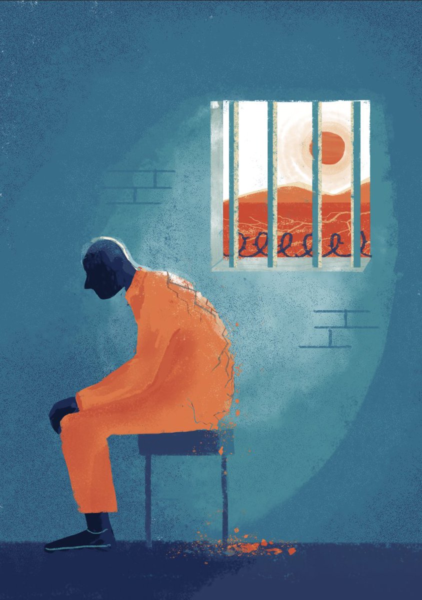 Out today: Our @naturesustainab paper on hazardous heat exposure among incarcerated people in the United States over the past few decades. Short 🧵below. @ColumbiaMSPH @montanastate @UCLA @UnivOfKansas @Tuholske: nature.com/articles/s4189…