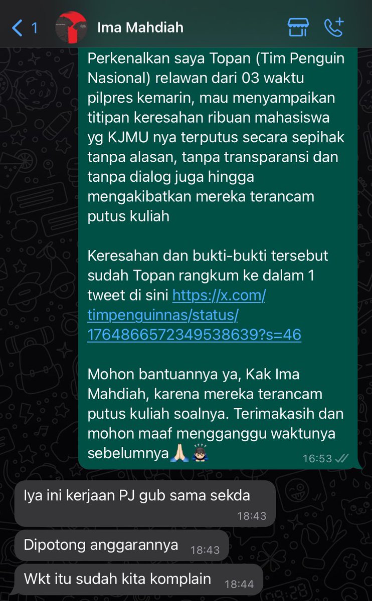 Topan | Tim Penguin Nasional tweet media