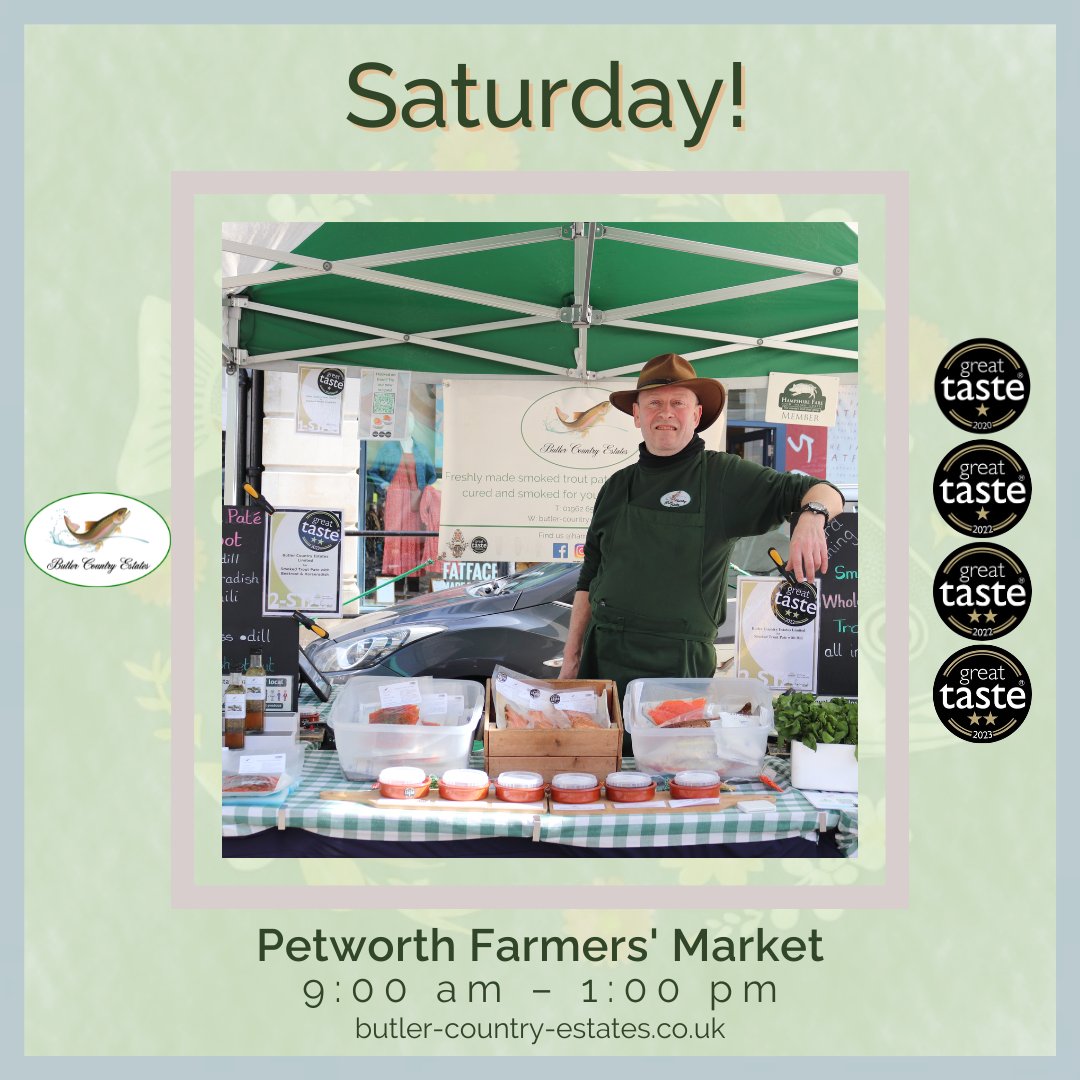 Good morning! We will be at Petworth Farmers' Market this morning between 9am-1pm! Come say hello and grab some delicious smoked trout products today! Can't make a market this weekend? You can buy our products online! Please visit our website for more details. 🎣💚⭐️🐟