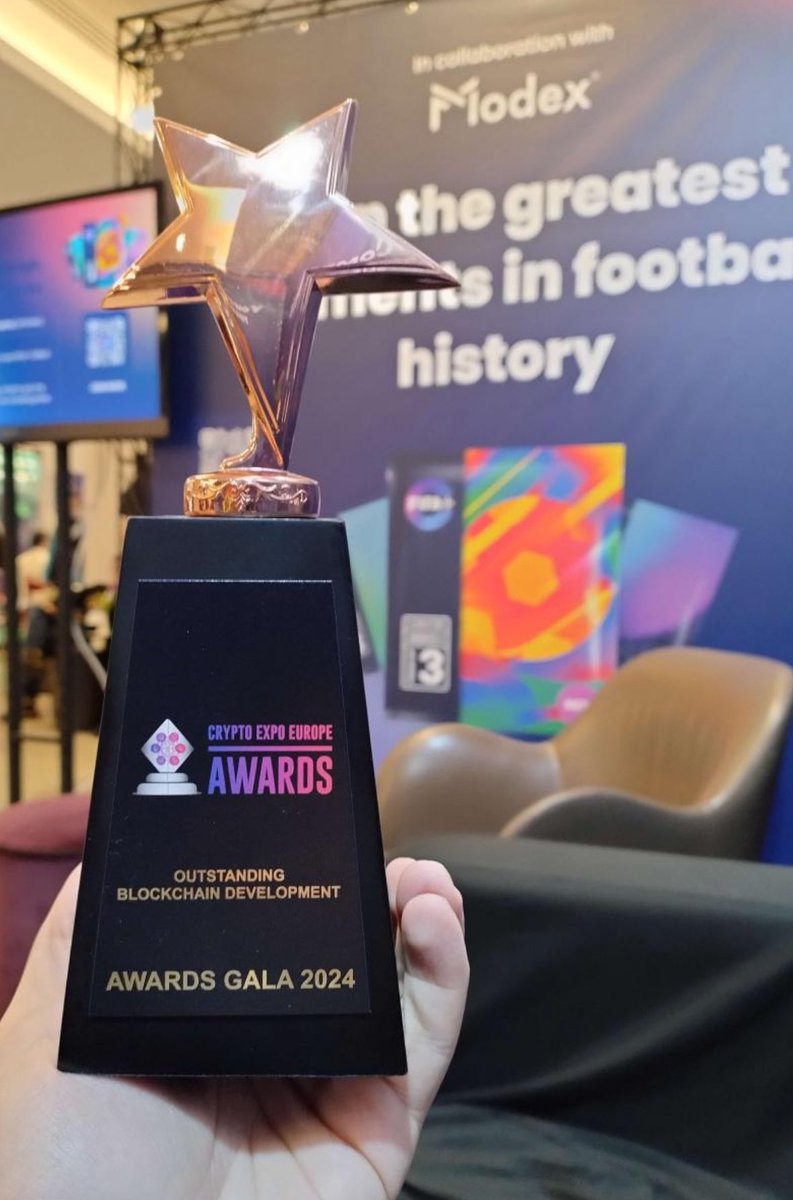 FIFACollect's tweet image. It was a blast 💥 100s of valuable chats at our booth, a conference with @forbes, a panel on football3.0 with @adidas, and a prize for our innovation with @fifapluscollect 💪⚽️ thanks #CryptoExpoEurope