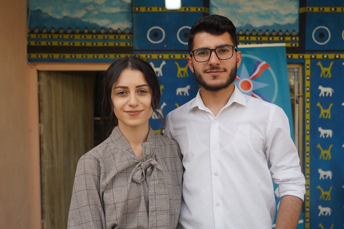 In Diana, Iraq, siblings Roberta, 24, and Robert, 27, are asked what the Assyrian community will look like in twenty years. “No one will be here, only my sister,” Robert said. Read their story here: tinyurl.com/3uxpnthy #assyrianstories is a series by @theassyrianjournal