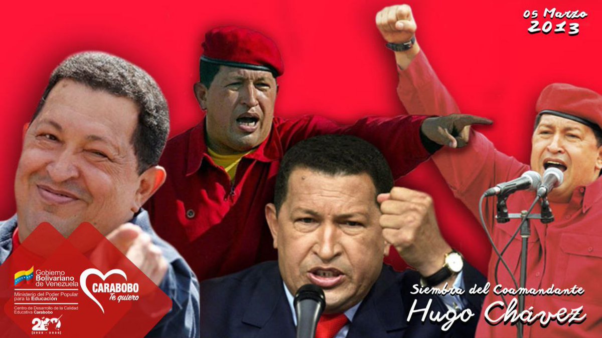 11 años de la siembra del Comandante Hugo Chávez.
#05Mararzo2013

El Comandante Eterno Hugo Chávez pasó a la eternidad en virtud de sus indiscutibles aportes a las luchas emancipadoras de la humanidad.
<a href="/NicolasMaduro/">Nicolás Maduro</a>
<a href="/_LaAvanzadora/">Yelitze Santaella</a>
<a href="/vicent_carvajal/">Vicente Carvajal</a>

#MarzoDeVictorias