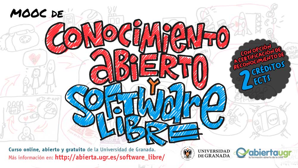 OSLUGR's tweet image. ¿Quieres saber lo que es el Software Libre y la Ciencia abierta y además llevarte 2 creditazos si estudias en la @CanalUGR ?

Pues no te pierdas el #MOOC gratuito &quot;Software Libre y Conocimiento Abierto&quot; en @abiertaUGR 

abierta.ugr.es/course/view.ph…