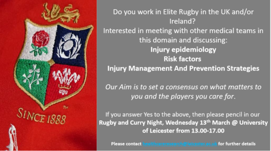 Rugby Meeting 13.03.24 Practical workshops on neck & calf tests. Troubleshoot how you can test in club. Join us for an interactive afternoon focussed on injury management & risk identification in rugby with @Seth0Neill @LMcBPhysio @JarrodAntflick @Matt_Physio @MatthewCollier9