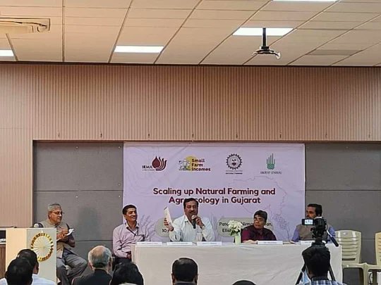 A Gujarat state level Multistakeholder event on scaling of #NaturalFarming and #agroecology successfully organised on 16th Feb at Nirman bhavan, #Ahmedabad, hosted by the AKRSP-India, Institute of Rural Management Anand (IRMA), and National Coalition for Natural Farming .
