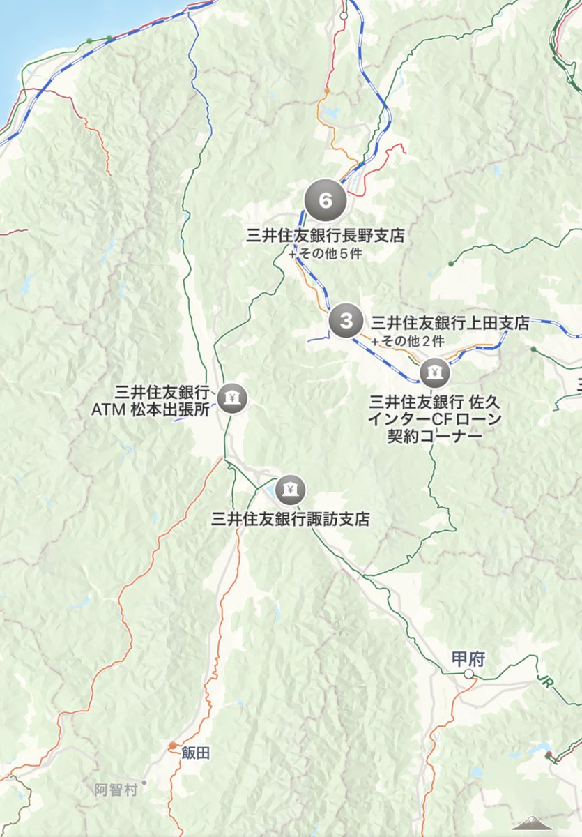三井住友銀行の支店網の不思議として、長野県に謎拠点が多いという点があります。(松本にないのに)上田、諏訪に支店があり、先日まで岡谷にも自前ATMがポツンと存在。  これは前身の日本相互銀行が信州無尽を合併したことに由来するもの。無尽時代の本店である諏訪支店は今 ...