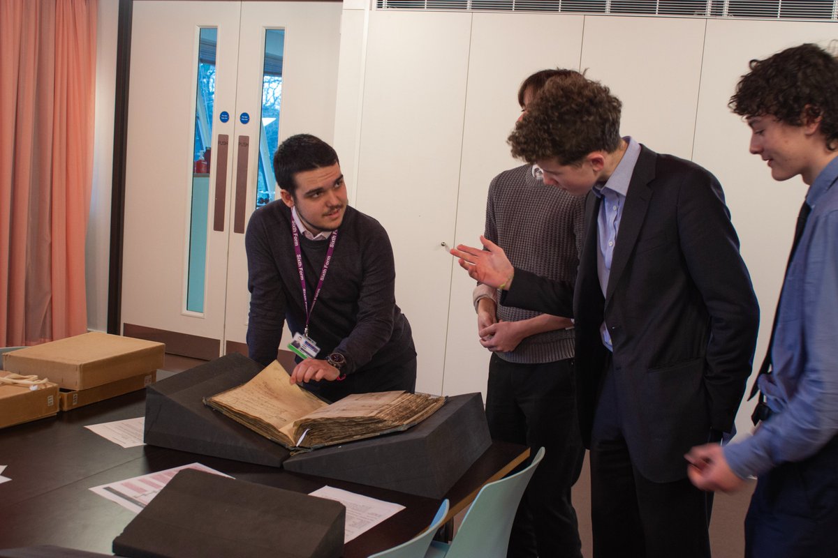 A Level History students visited @UkNatArchives to learn about document research and enhance their analytical skills and understanding of the work of historians. They were given access to historical documents and research tasks to complete. #History #research #education