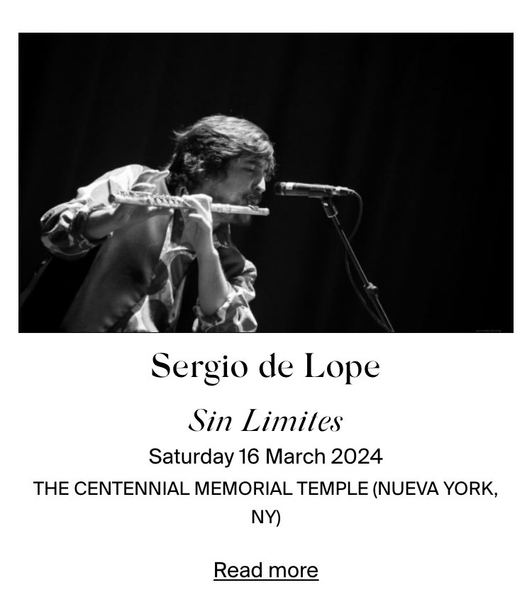 Friends from New York, see you at my next concert on March 16, looking forward to seeing you all! @flamencofest