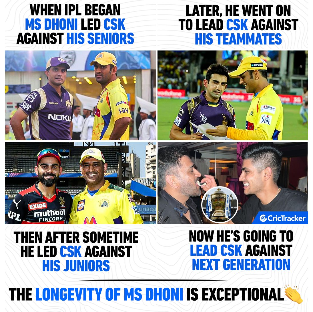 Cricketracker's tweet photo. Thala for a reason 🫡 https://t.co/DcLwl0s3ec