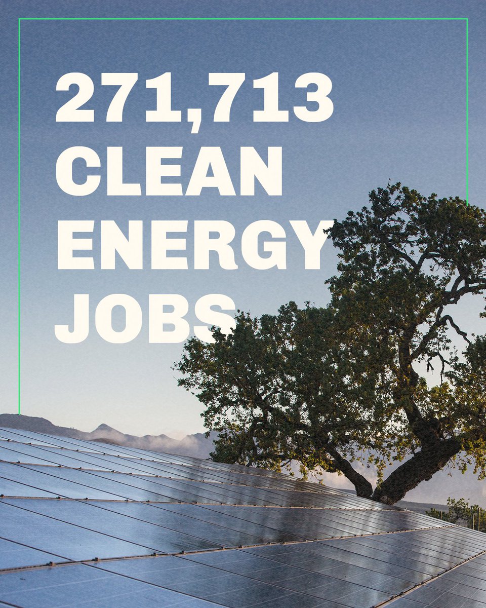 NEW REPORT: Our clean energy boom is transforming our nation's workforce 🇺🇸 Since 2022, companies have announced more than 271,000 clean energy jobs. Check out our State of the Clean Energy Boom Report ⬇️ climatepower.us/clean-energy-b…