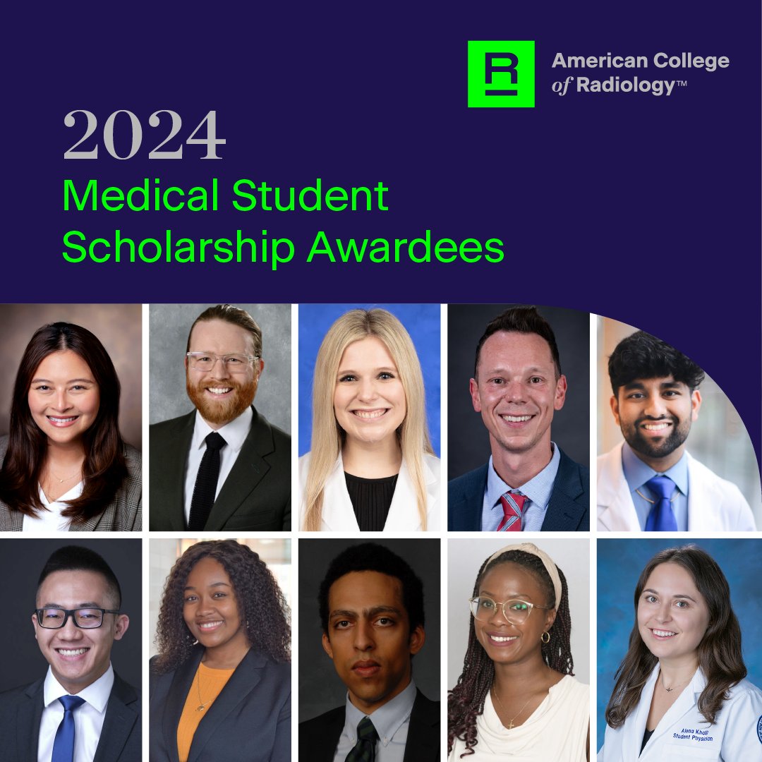 American College of Radiology (@radiologyacr) on Twitter photo Congratulations to our 2024 Medical Student Scholarship recipients! 🙌 🎉
We'll see you very soon at #ACR2024, April 13-17! <a href="/Jordan_Mackner/">Jordan Mackner</a> <a href="/khalil_alena/">Alena Khalil</a> <a href="/DO_Radiology/">Josh Baker, PhD</a> <a href="/arv_ind_dev/">Arvind Dev</a> <a href="/briannapmatthew/">Brianna P Matthew 🇻🇮</a> <a href="/bryantdchang/">Bryant Chang, MD</a> <a href="/MonicaNable/">Monica Nable</a> Congratulations to our 2024 Medical Student Scholarship recipients! 🙌 🎉
We'll see you very soon at #ACR2024, April 13-17! <a href="/Jordan_Mackner/">Jordan Mackner</a> <a href="/khalil_alena/">Alena Khalil</a> <a href="/DO_Radiology/">Josh Baker, PhD</a> <a href="/arv_ind_dev/">Arvind Dev</a> <a href="/briannapmatthew/">Brianna P Matthew 🇻🇮</a> <a href="/bryantdchang/">Bryant Chang, MD</a> <a href="/MonicaNable/">Monica Nable</a>