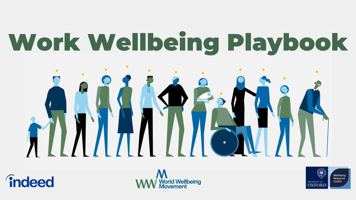 ⬆️ What *actually* works when it comes to improving workplace #wellbeing? We've helped to create the Work Wellbeing Playbook, a new resource for business leaders produced in collaboration with the World Wellbeing Movement and @indeed. Explore 👉 worldwellbeingmovement.org/playbook/