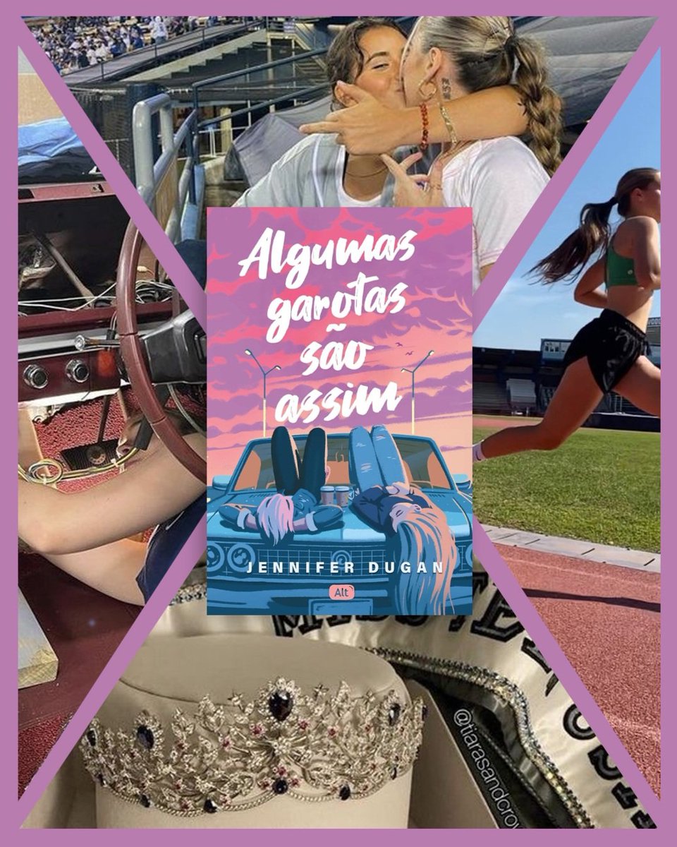 'Algumas garotas são assim', de Jennifer Dugan: ✨️ corredora lésbica orgulhosa encontra aspirante à miss que ama consertar carros ✨️ elas se odeiam de início ✨️ relações não são fáceis ✨️ romance sáfico com final feliz 🫶