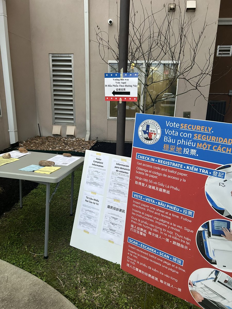 Waiting for the polls to open so I can vote before I teach in <a href="/TomballISD/">Tomball ISD</a>.  Support public education by saying NO to proposition 11, which strips us of funding.  FAPE is still best guaranteed by professionally trained educators in our great state.  Trust us!