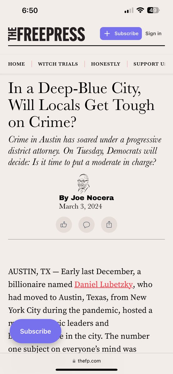 radleybalko's tweet photo. This is really bad. The subhead is factually wrong. The premise is factually wrong. Even the author’s hand-waving paragraph is factually wrong, *according to his own link*. https://t.co/Rrfa845TGD