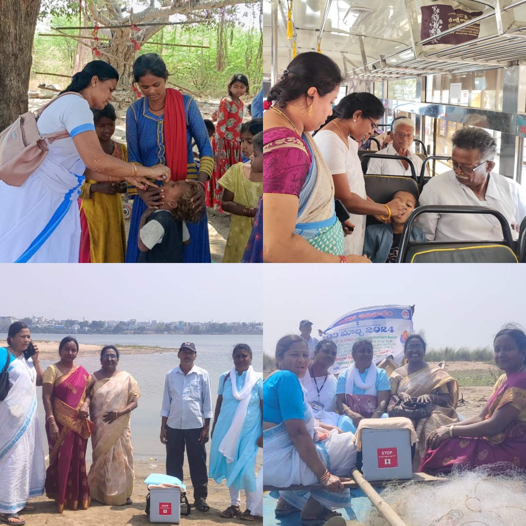 On March 3rd, mobile health teams administered polio drops to children aged 0-5 in high-risk areas of A.P. This marks a crucial step towards ensuring a polio-free future for our state. Let us continue to prioritize the health of our children. #PolioFreeAP @AndhraPradeshCM