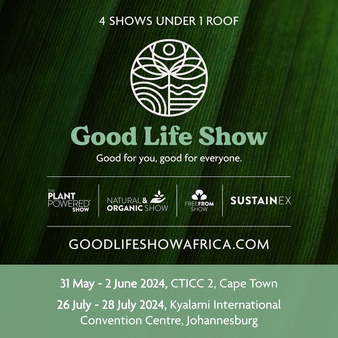 31 may to June 2024

Venue @official_cticc

Join #goodlifeshow

Tickets at @QuicketSA click quicket.co.za/events/241714-…

For more info click goodlifeshowafrica.com

 @PlantPowerZA | Natural & organic show |  Free From show | SustainEX

Cape Town gig guide