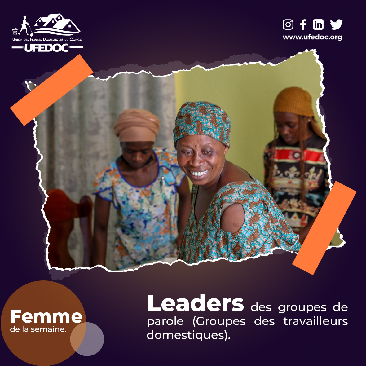 Hommage aux femmes leaders de nos groupes de travailleurs domestiques dans la communauté. Le rôle qu'elles jouent est essentiel dans l'encadrement et l'animation de ces groupes...
#Femmedelasemaine #8mars2024 #TravailleusesDomestiques