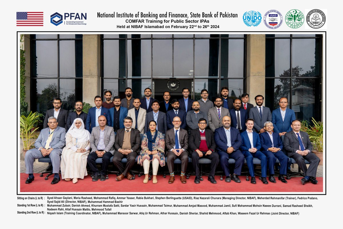 Our intense and lively 5-day training for public sector institutions on <a href="/UNIDO/">UNIDO</a> industry-leading COMFAR, project management and appraisal tool will surely help in the development of more robust projects in the #cleanenergy and resilience of #Pakistan
<a href="/UNIDO_Pakistan/">UNIDO PAKISTAN</a>
<a href="/PFAN_Global/">PFAN</a>