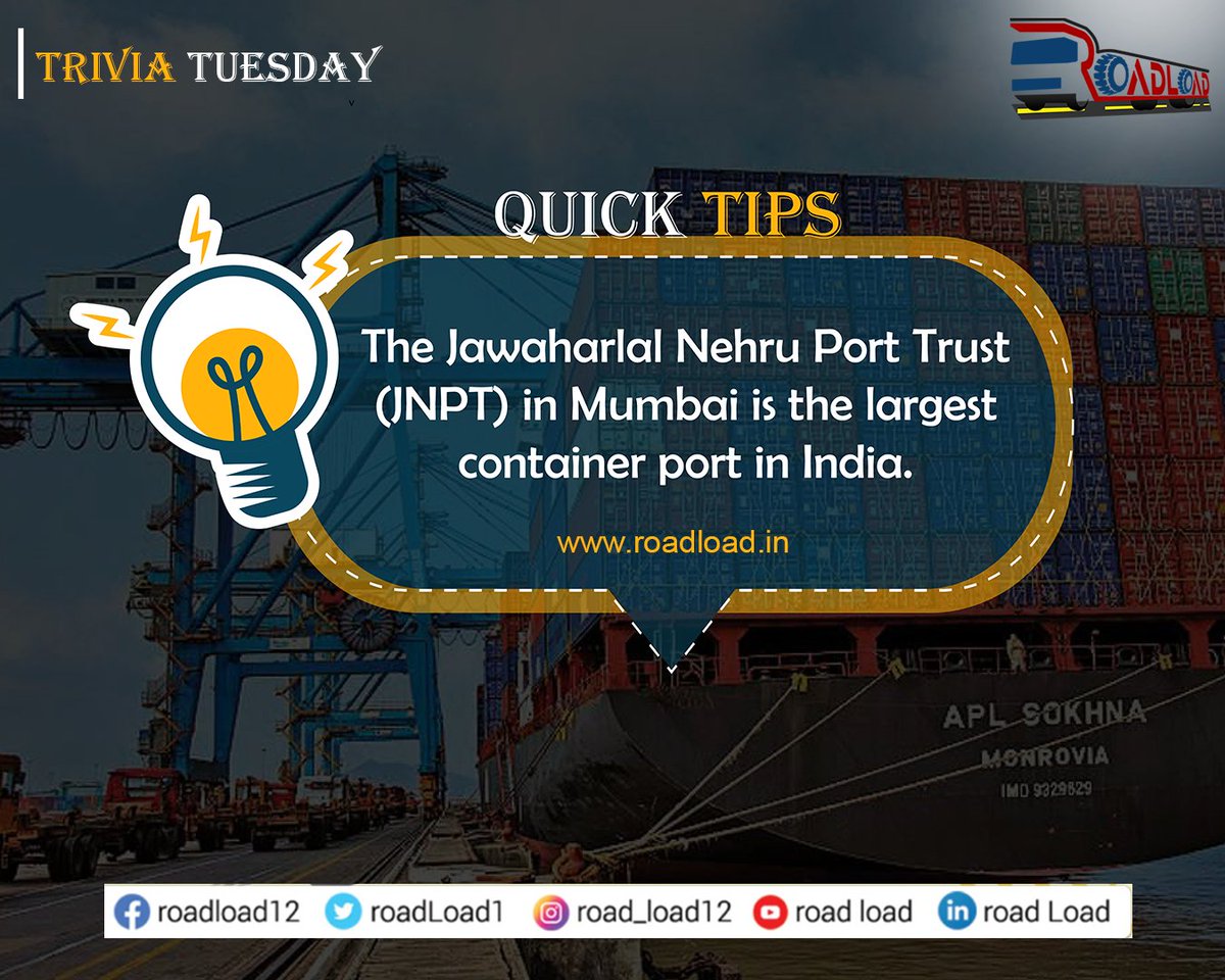 As the largest container port in the country, JNPT is a dynamic gateway facilitating global trade and connecting India to the world.

#JNPTMumbai #MaritimeExcellence #GlobalTradeHub #ContainerPort #GatewayToTheWorld #TradeWithExcellence #shipping #cargo #port #freightforwarder