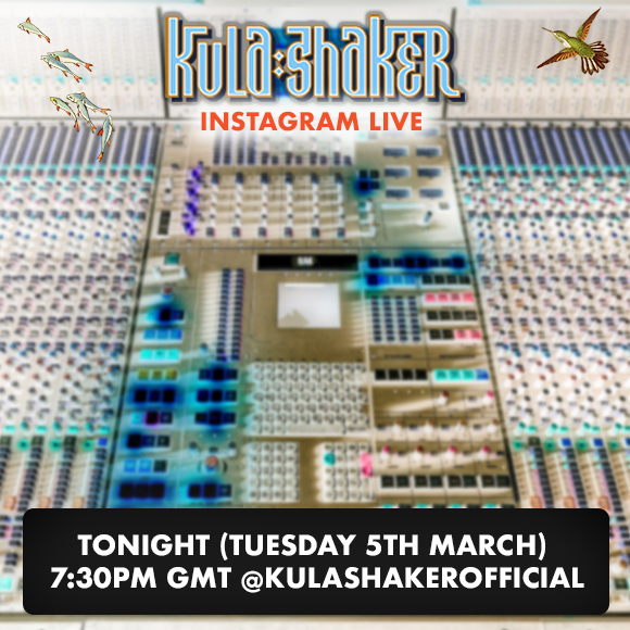 Don’t forget to tune in to Instagram (@kulashakerofficial) this evening (March 5th) to catch a glimpse of a very special recording session.

Watch live from 7:30pm GMT.