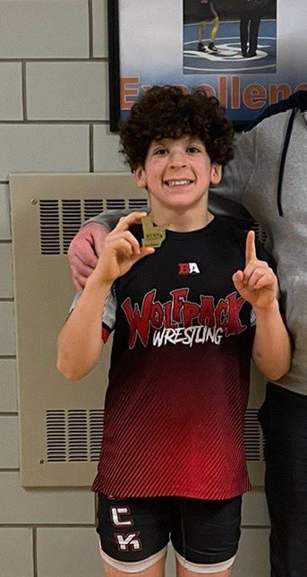 Northville Middle School wrestler Jacob F is the MYWAY Greights East champ!! Congrats on the accomplishment!! #thefuturesbright