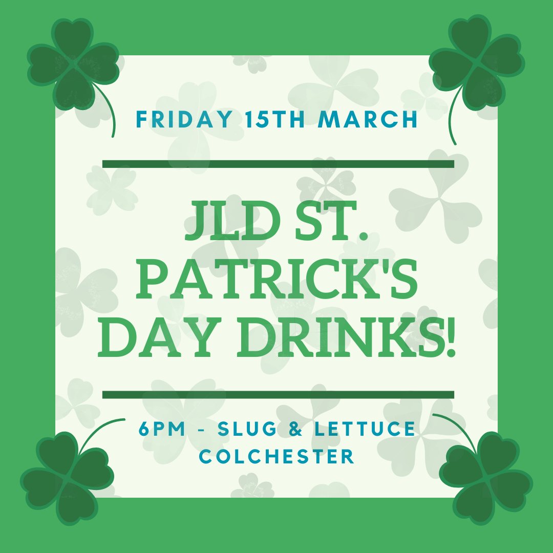 🍀 1 week to go! 🍀

Please let us know if you are joining us for our debut in Colchester!