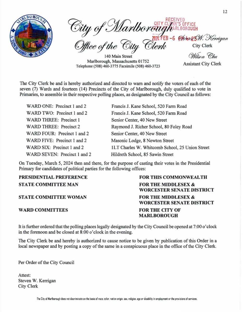 Happy Super Tuesday, Massachusetts! Marlborough residents — find your polling place below: