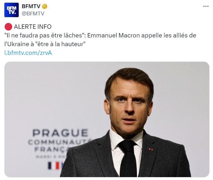 Perofighter82's tweet image. Cet homme joue au chef de guerre et par ses déclarations insidieuses et demagogiques va nous entraîner dans un conflit avec la Russie pour satisfaire sa soif de pouvoir. Il se voit à la tête d'une Europe souveraine construite de ses mains au détriment des pays européens.