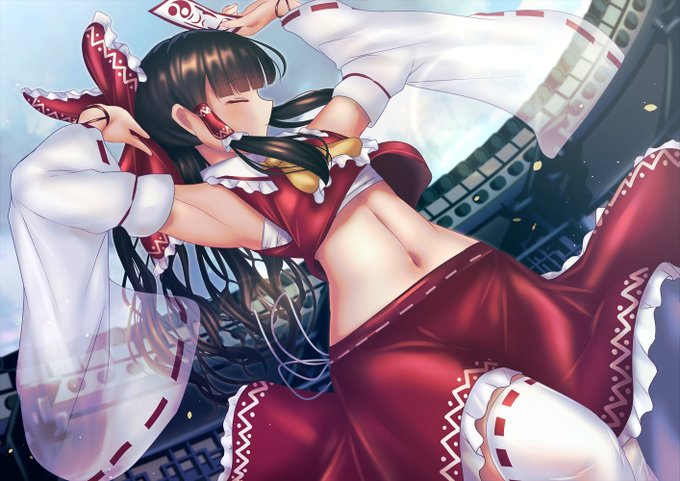 巫女の日らしいので昔(2023年)描いた霊夢さん上げ 