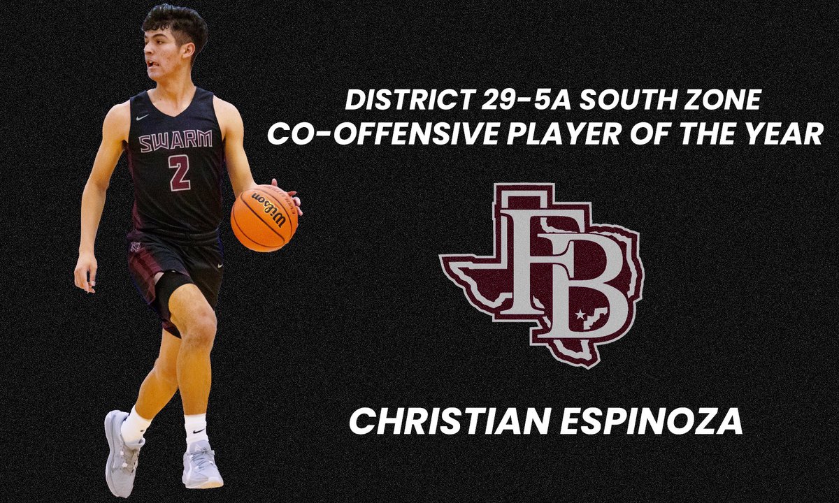 Congratulations to our own <a href="/Christian_Esp02/">Christian Espinoza</a> for earning 29-5A South Zone Co-Offensive Player of the Year❕

#TOGETHER #CPH #SWARM