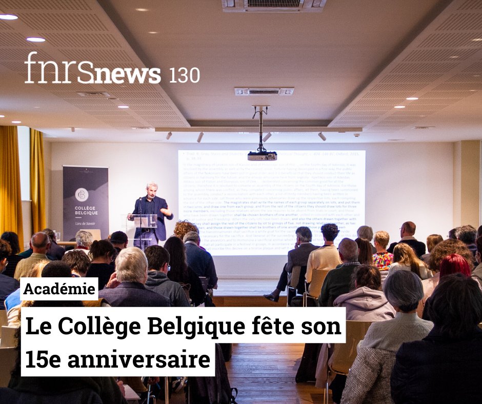 🗞 FNRS.news 130 – Le Collège Belgique fête son 15e anniversaire👨 Par le Pr Jean Leclercq, Membre de l’ @Academie_be, Administrateur du Collège Belgique et Professeur ordinaire @UCLouvain_be. tinyurl.com/5n7fx7j2