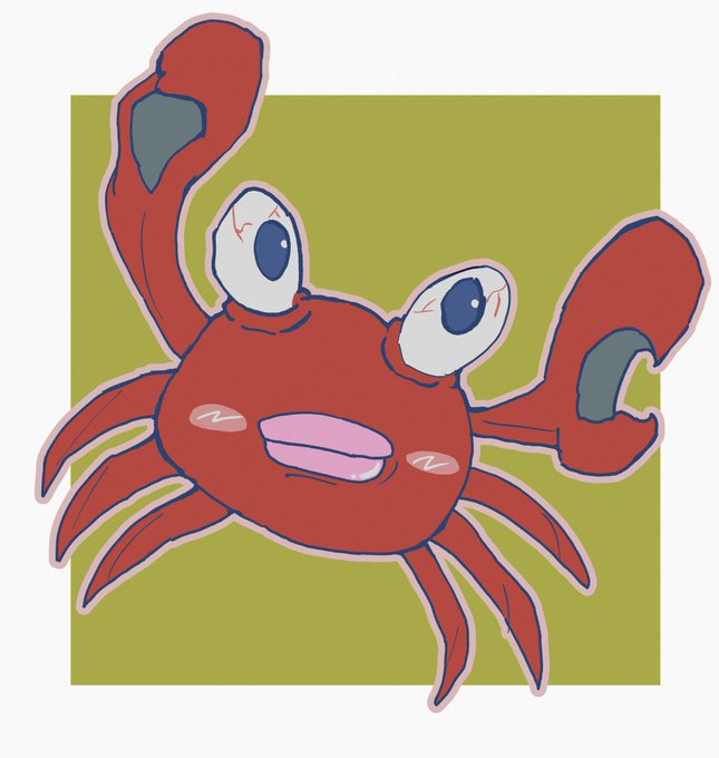 「closed eyes crab」 illustration images(Latest)