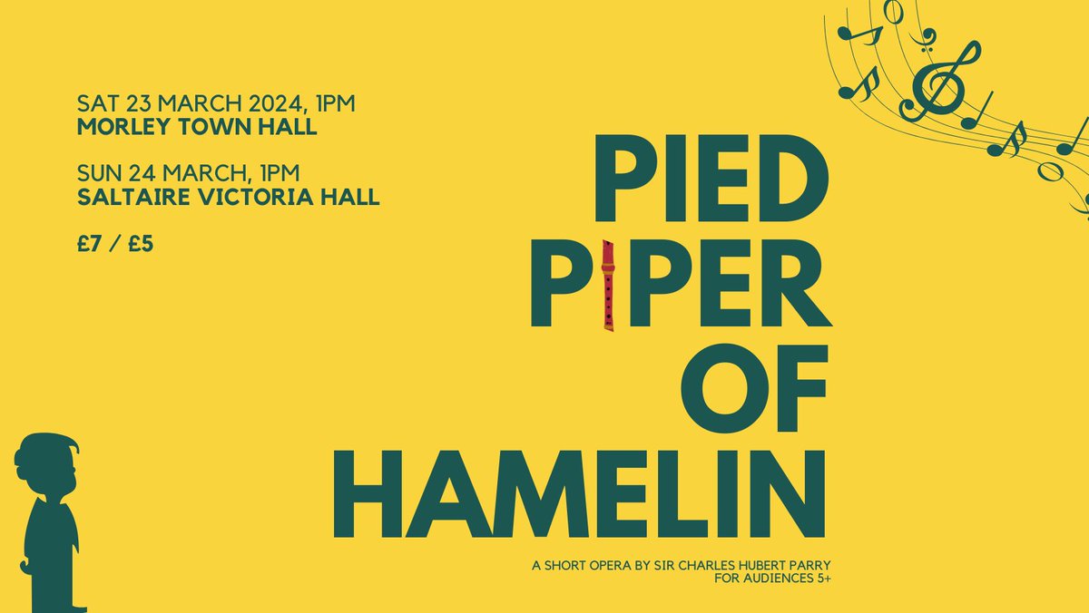 Did you know that our next production has music by Hubert Parry - the composer of 'Jerusalem' and one of the most popular English musicians of all time? 'Pied Piper of Hamelin' features professional soloists and a full orchestra, and tickets are only £7! northernoperagroup.co.uk/tickets