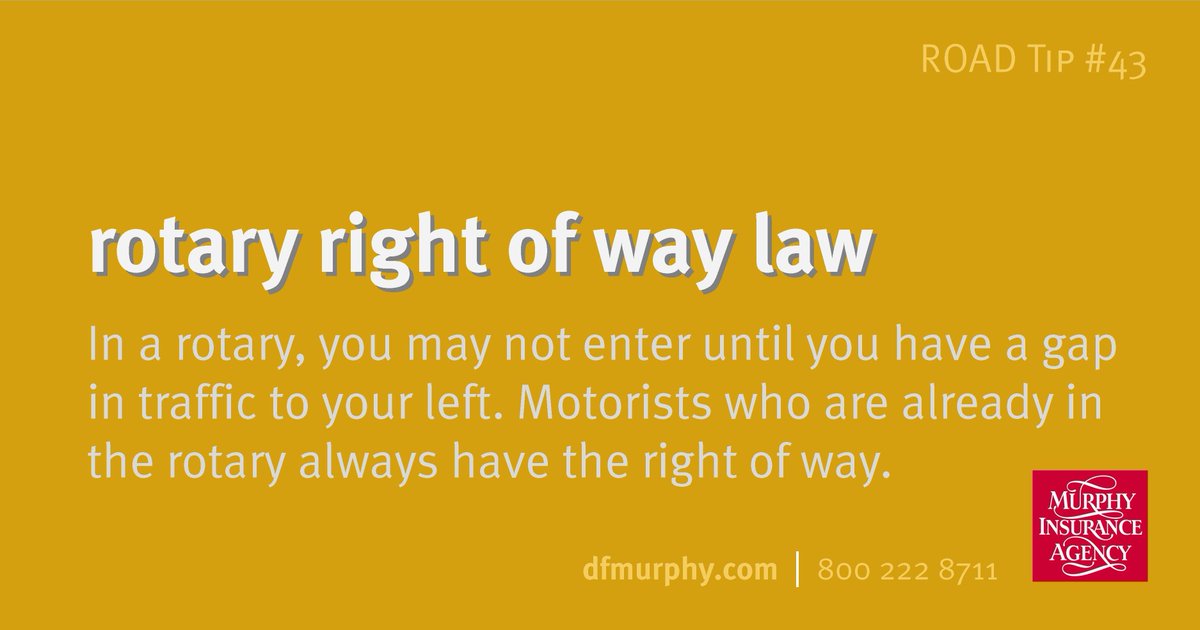 Always remember that vehicles already in the rotary have the right of way when driving in rotaries. Stay safe on the roads! buff.ly/3Iy7qVl 

#roadtiptuesday #rotaries #roadtips