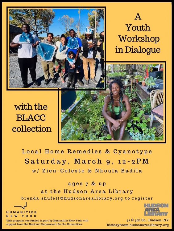 ➡️ Saturday is a youth workshop in partnership with the BLACC collection focusing on creating healthful home remedies and teaching you how to use the sun to print artwork in a cyanotype workshop, hosted by Zien-Celeste & Nkoula Badila. From 12-2PM!