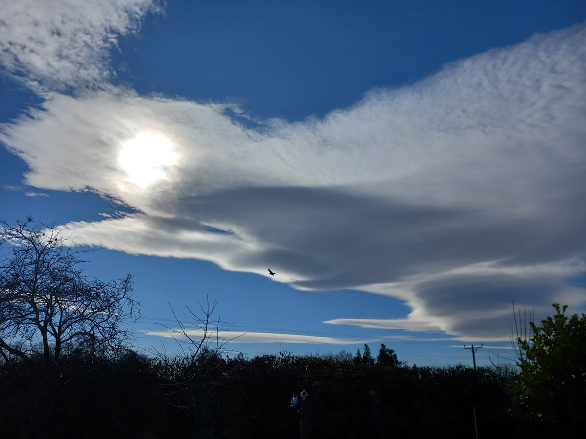 Some lovely smooth lenticular clouds today and a mild 10c! Lethen, Nairn, Scotland @StormHour @ThePhotoHour @BBCScotWeather @metoffice @weatherchannel #Lenticular @CloudAppSoc