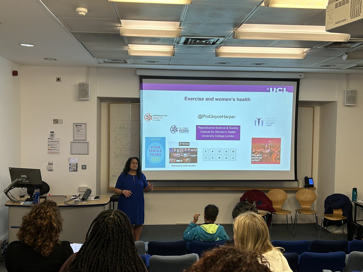 UCL Population Health Sciences (@uclpophealthsci) on Twitter photo .<a href="/ProfJoyceHarper/">Joyce Harper</a> kicking off today’s #UCLWomensHealthWeek panel event which will explore the importance of exercise for women’s health, and key information about what women need to consider. .<a href="/ProfJoyceHarper/">Joyce Harper</a> kicking off today’s #UCLWomensHealthWeek panel event which will explore the importance of exercise for women’s health, and key information about what women need to consider.