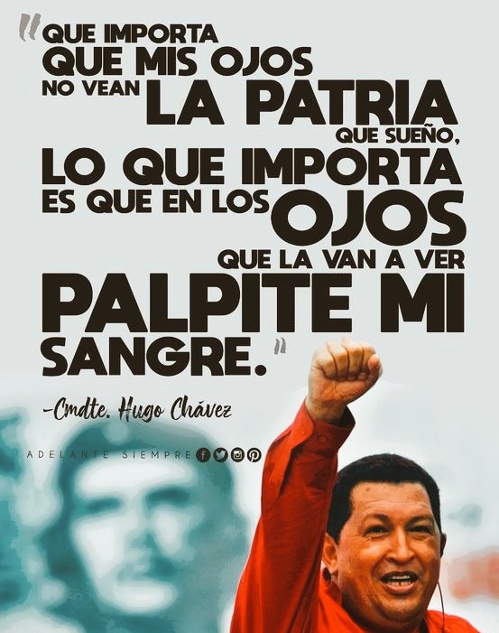 Nadie piensa que se ha ido (...) 🌱 #ChavezVive #ChávezAhoraYSiempre
