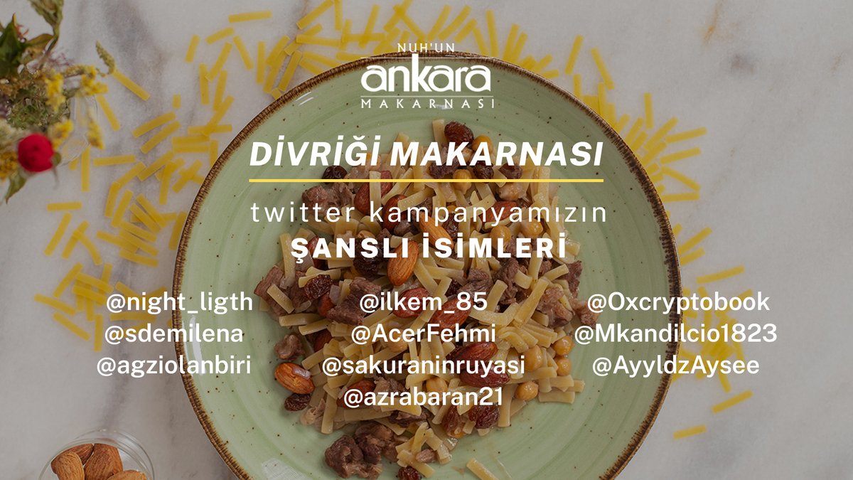 Nuh'un Ankara Makarnası tweet media