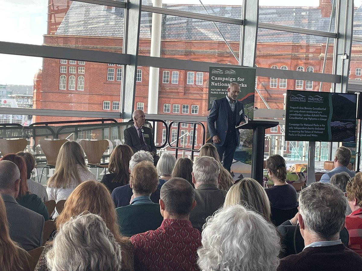 Fantastic to hear from @JulieJamesMS @LlyrGruffydd @CThomasMS @WGClimateChange Alun Elidyr and Dianne Spencer & Louise Southwell from Ein Bwyd 1200 Our Food 1200 at our celebration of Designated Landscapes in @SeneddWales