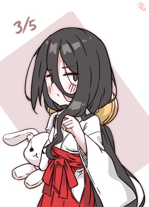 巫女の日間に合わせらくがき
#中国うさぎ 