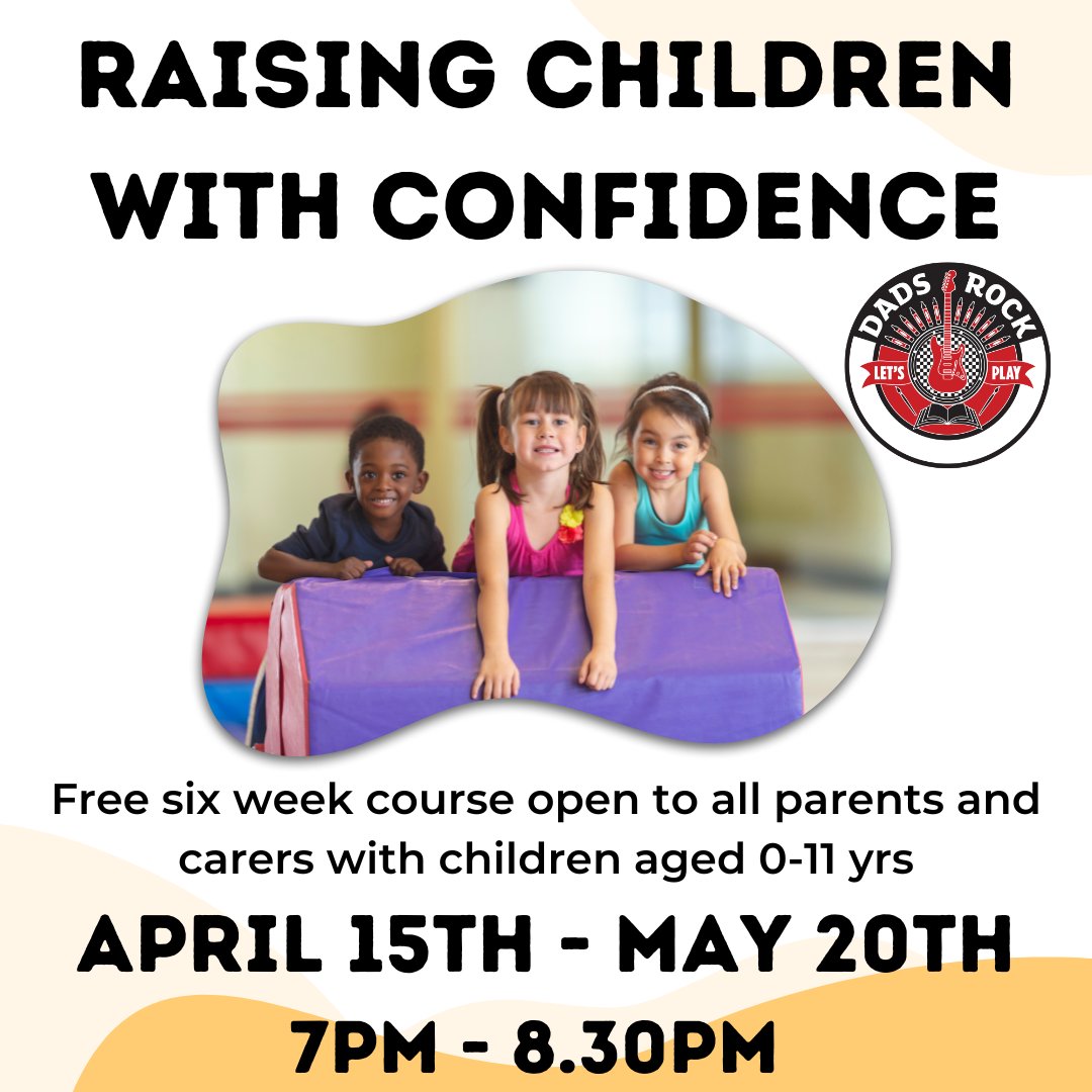 Raising Children With Confidence is back! 2 hours for 6 weeks starting Monday 15th April at 7pm, learn the latest evidence-based findings and research to explain the development of emotional health and wellbeing. Free for Dads, Mums and Carers. Info 👉 lght.ly/m4b84fc