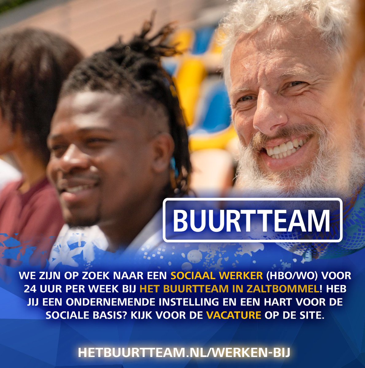 We hebben een #vacature bij ons Buurtteam Zaltbommel! Ben jij een sociaal werker met een ondernemende geest en een hart voor de sociale basis? Bekijk dan de vacature op onze site! hetbuurtteam.nl/werken-bij/buu…