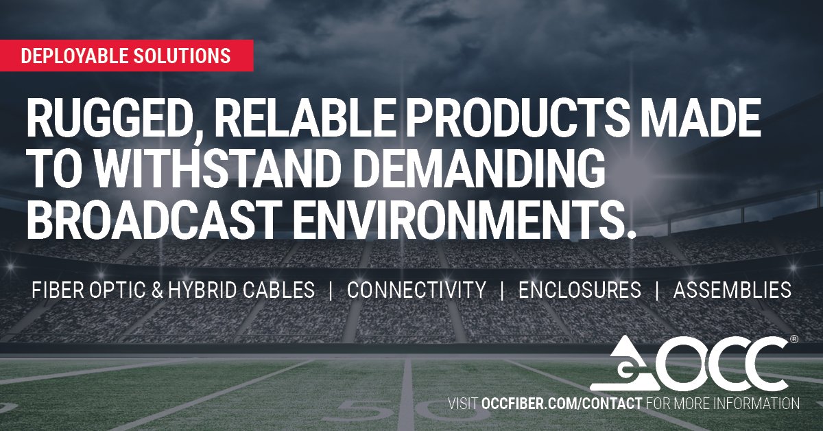 Broadcast Cables, Enclosures and Connectivity Products – OCC has you covered! 
hubs.li/Q02n9pSL0
#occsolutions #smptesolutions #broadcastsolutions #avsolutions #fiberoticcables #coppercables #connectivity #broadcastenclosures #smpteenclosures #smptecables