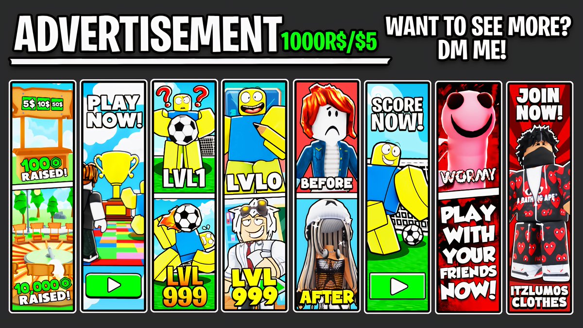 Greetings 2024!✌🏻

Here's My New 2024 Commission Sheets!  

Interested? DM to order! 📥

💟Likes + Retweets🔁are appreciated!  

More details are below! Please Read!
#RobloxGFX #RobloxArt #RobloxDev #RobloxCommissions 

Also, I can make "ANYTHING", just DM!