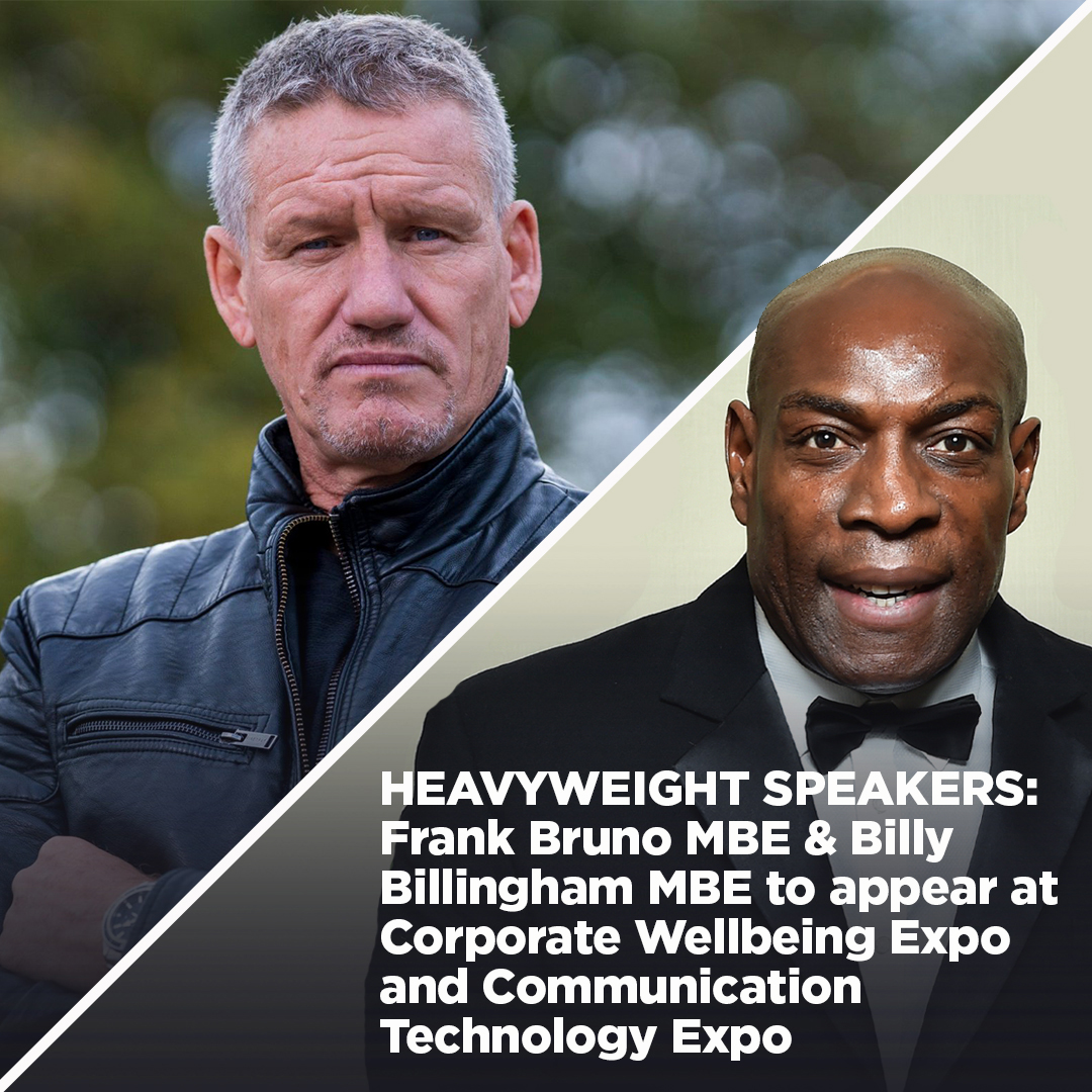 HEAVYWEIGHTS... We’re excited to be welcoming @frankbrunoboxer and @billingham229b to #ExCeLLondon next week for the @CorpWellbeingEx & @commtechexpo Registration is free so secure your spot here: businessrevivalseries.co.uk 13-14 March
